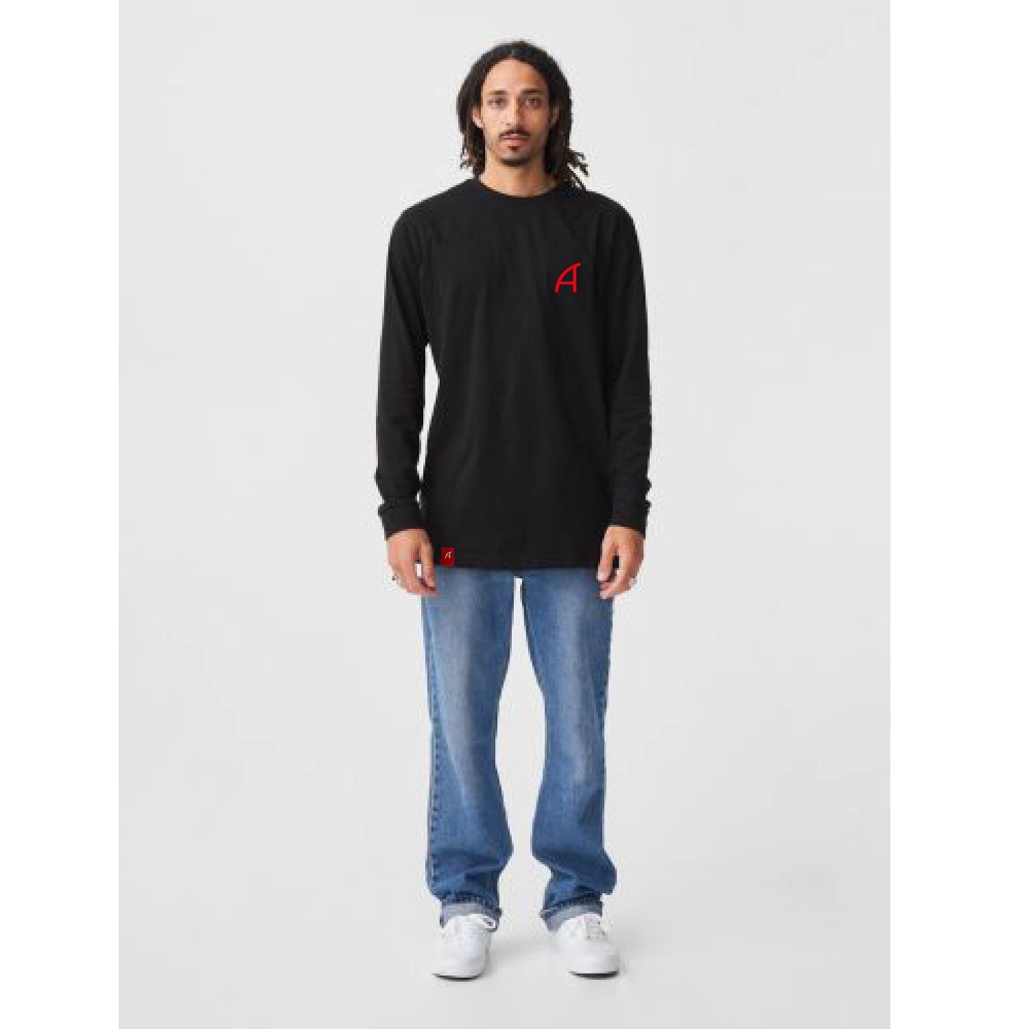 ADDISON LONGSLEEVE HS NOIR LOGO A