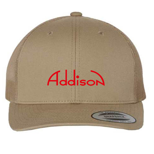 ADDISON CASQUETTE YP6606 khaki LOGO COMPLET