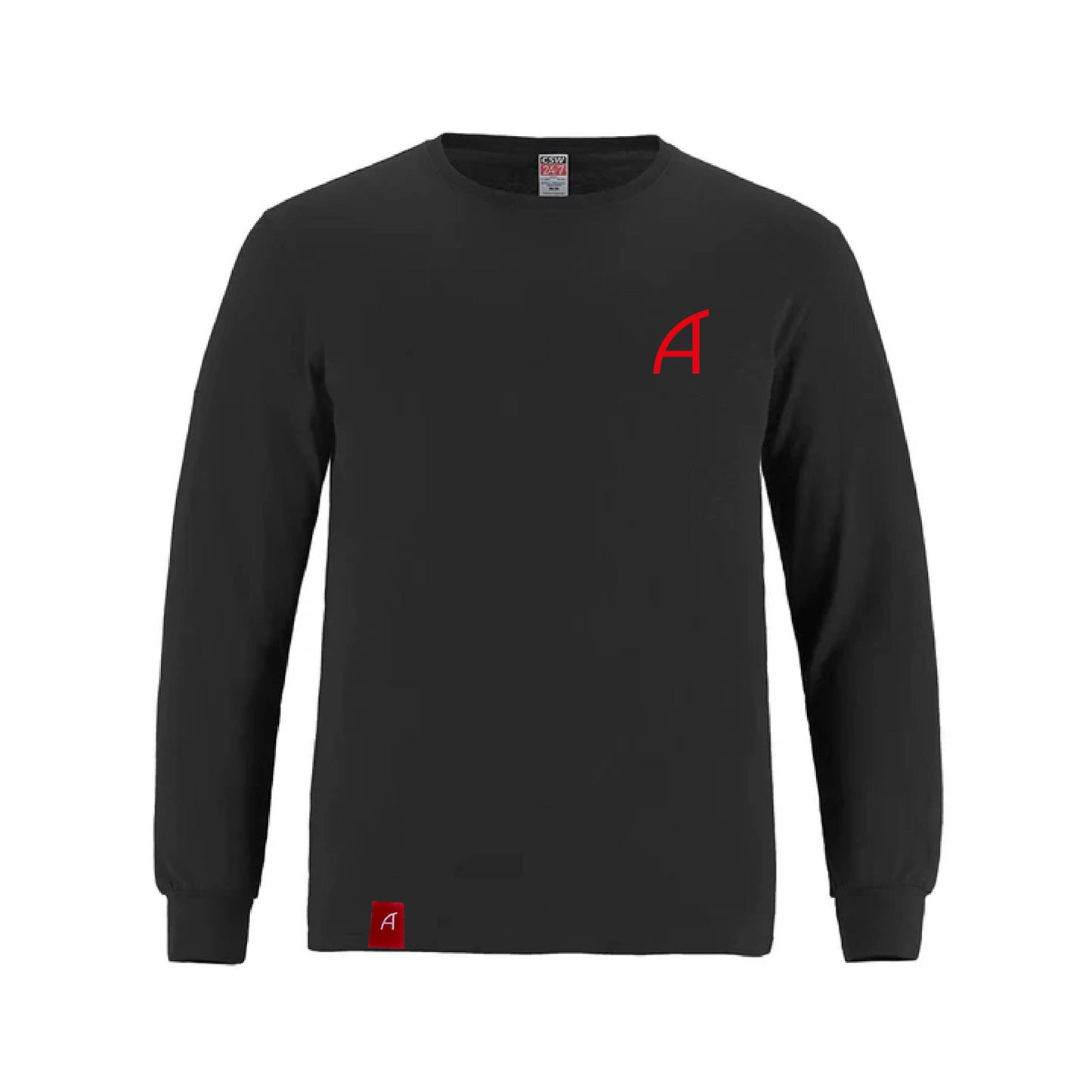 ADDISON LONGSLEEVE CSW NOIR LOGO A